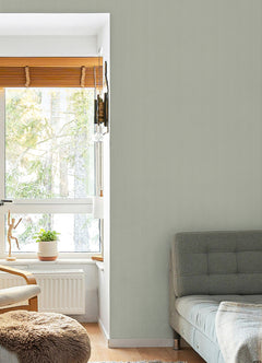 Ticking Stripe PS Wallpaper in a room setting