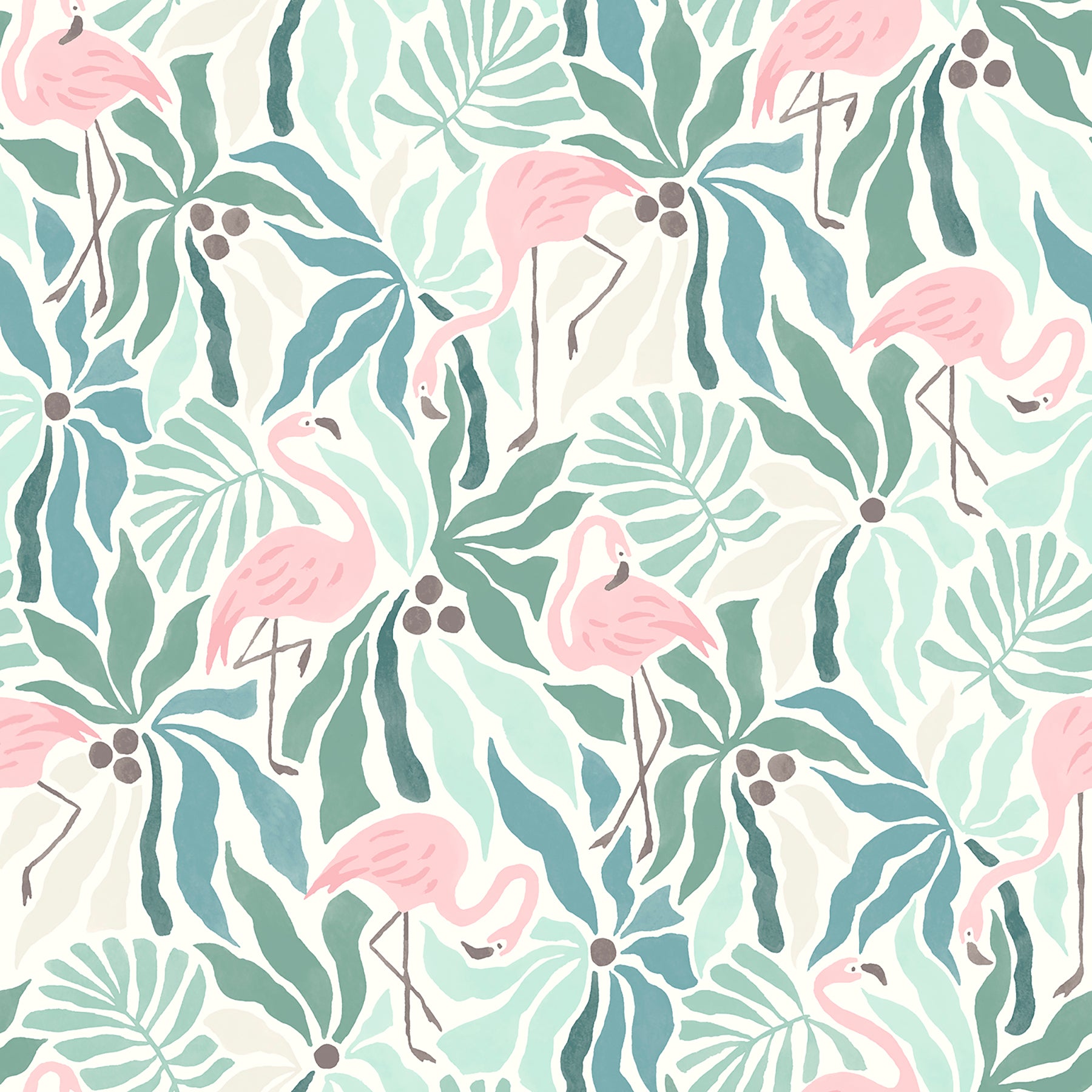 Flamingo Fun P&S Wallpaper by WallPops