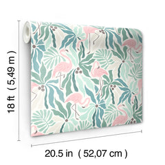 Flamingo Fun P&S Wallpaper - dimensions