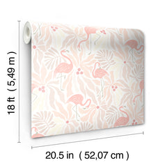 Flamingo Fun P&S Wallpaper - dimensions
