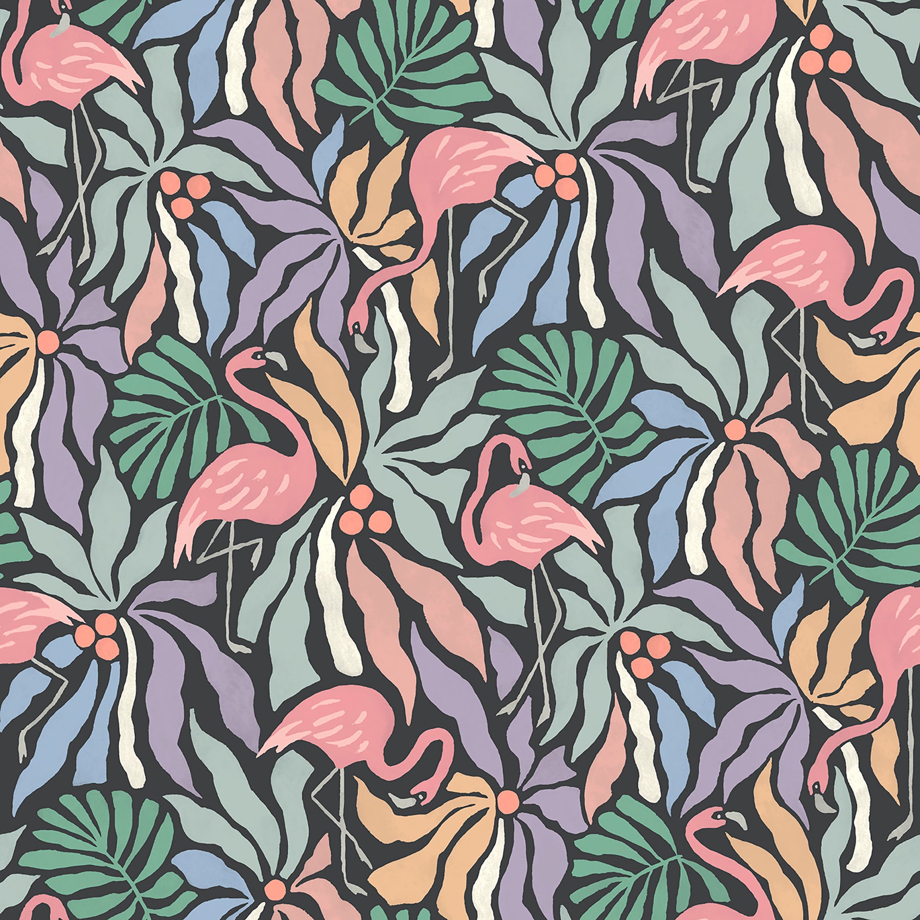 Flamingo Fun P&S Wallpaper by WallPops