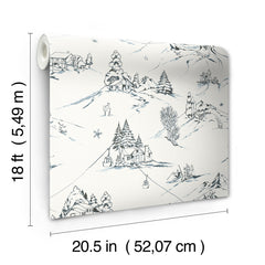 Mountain Side Peel and Stick Wallpaper - dimensions