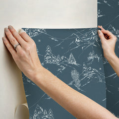 Mountain Side P&S Wallpaper - how to stick