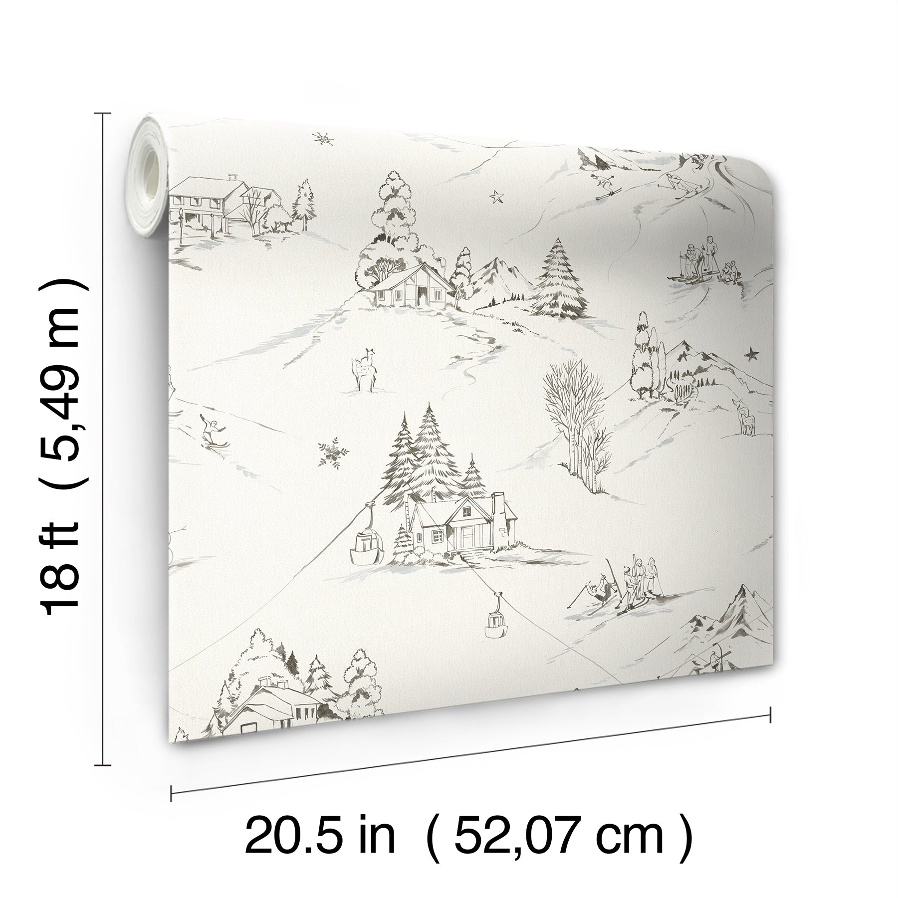 Mountain Side P&S Wallpaper - dimensions