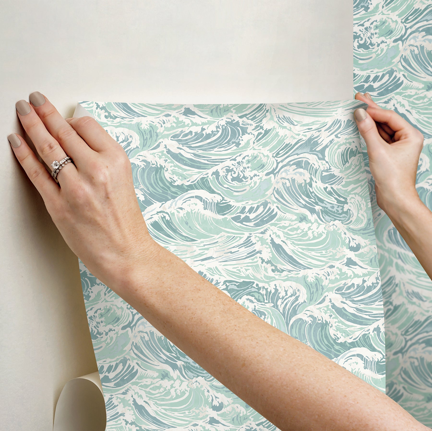 nus6630-peel-and-stick-wallpaper-stick-application-step