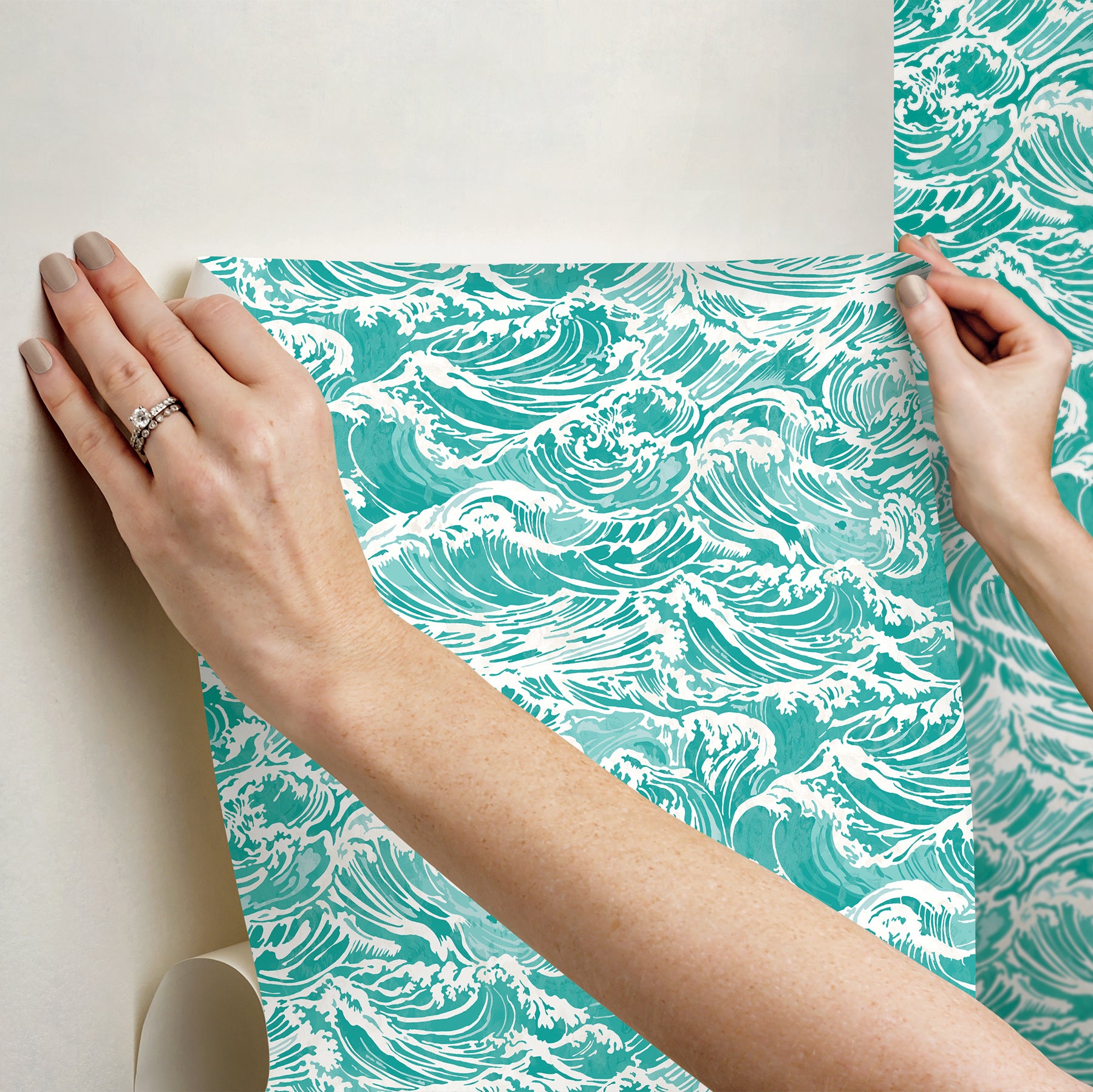 nus6631-peel-and-stick-wallpaper-stick-application-step