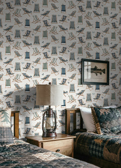 Just Lounging Peel and Stick Wallpaper in a room setting