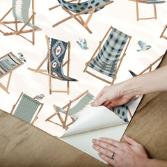 Just Lounging Peel and Stick Wallpaper - how to peel