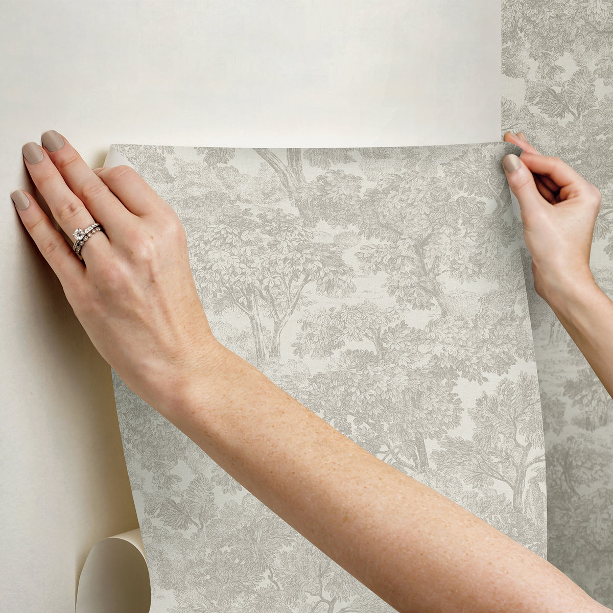 NUS6691-peel-and-stick-wallpaper-stick-application-step