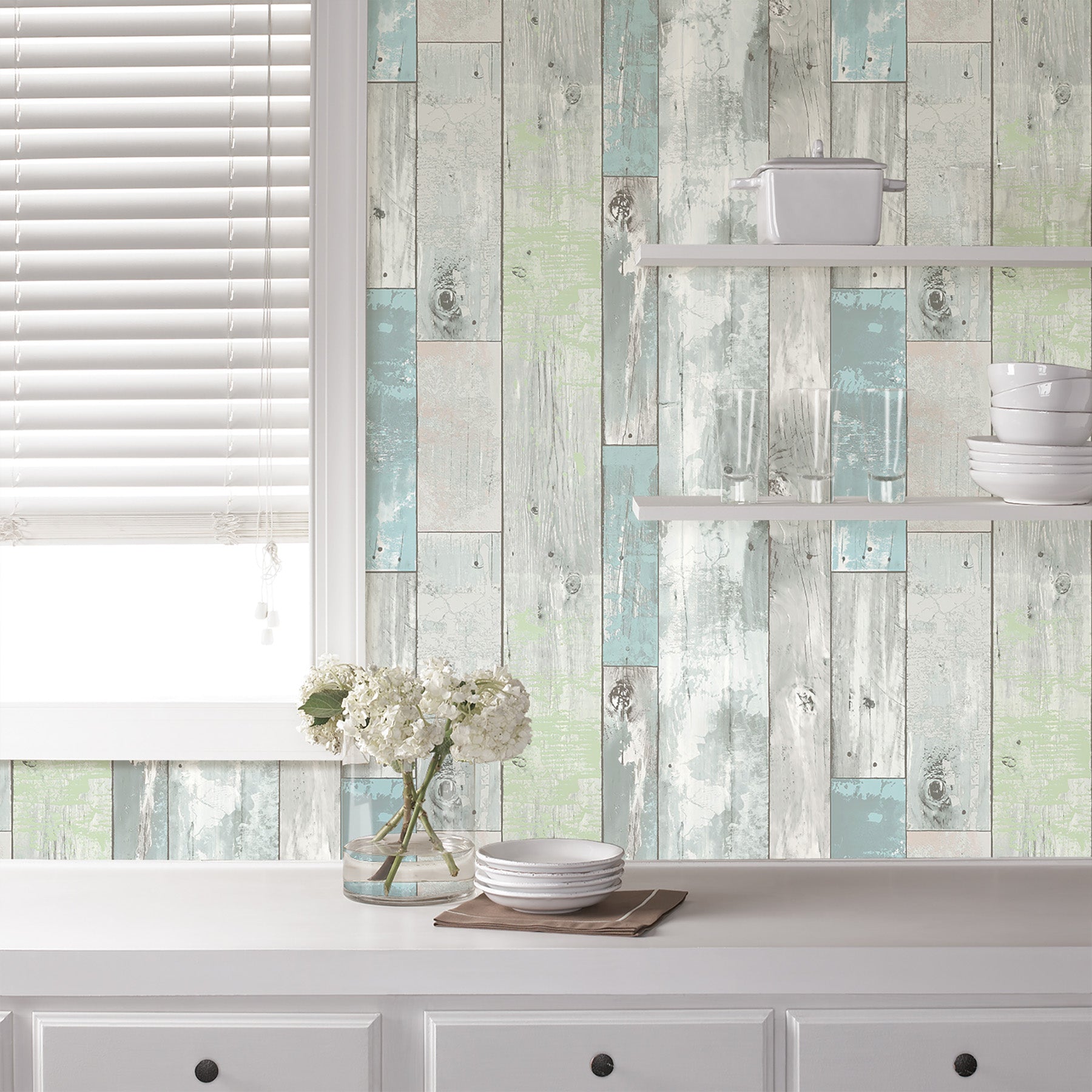 NUW1647 Peel and Stick Wallpaper in a room setting