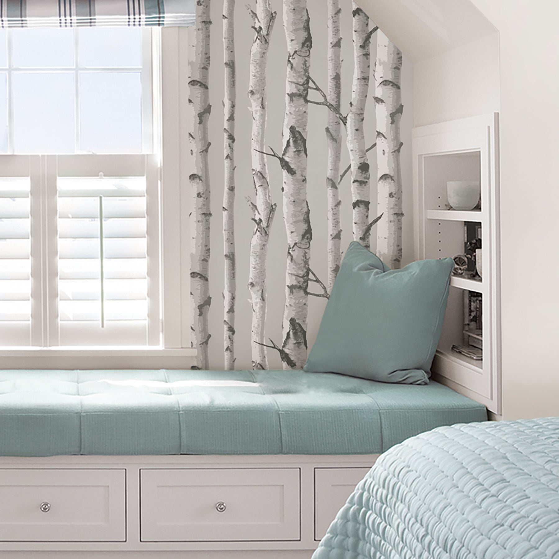 NUW1650 Peel and Stick Wallpaper in a room setting