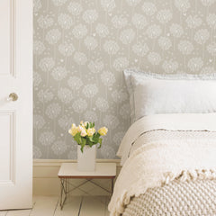 Dandelion Peel And Stick Wallpaper in a room setting