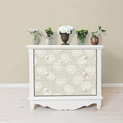 Dandelion Peel And Stick Wallpaper in a room setting