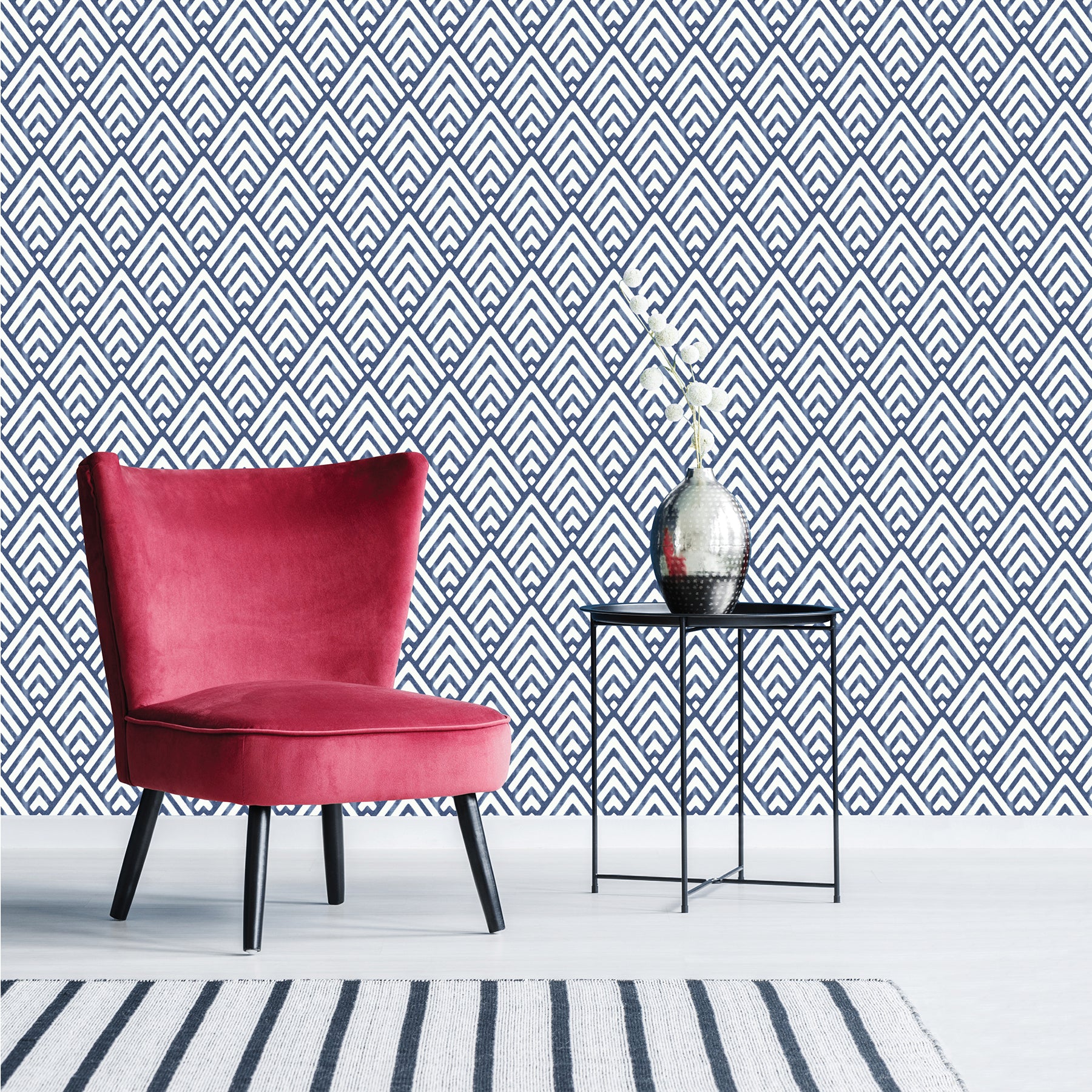 NUW1701 Peel and Stick Wallpaper in a room setting