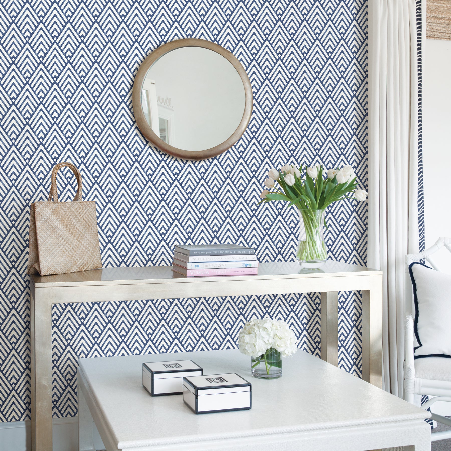 NUW1701 Peel and Stick Wallpaper in a room setting