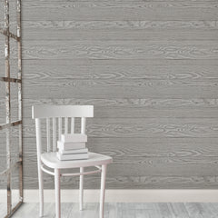 Salvaged Wood Peel And Stick Wallpaper in a room setting