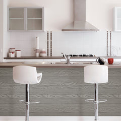 Salvaged Wood Peel And Stick Wallpaper in a room setting