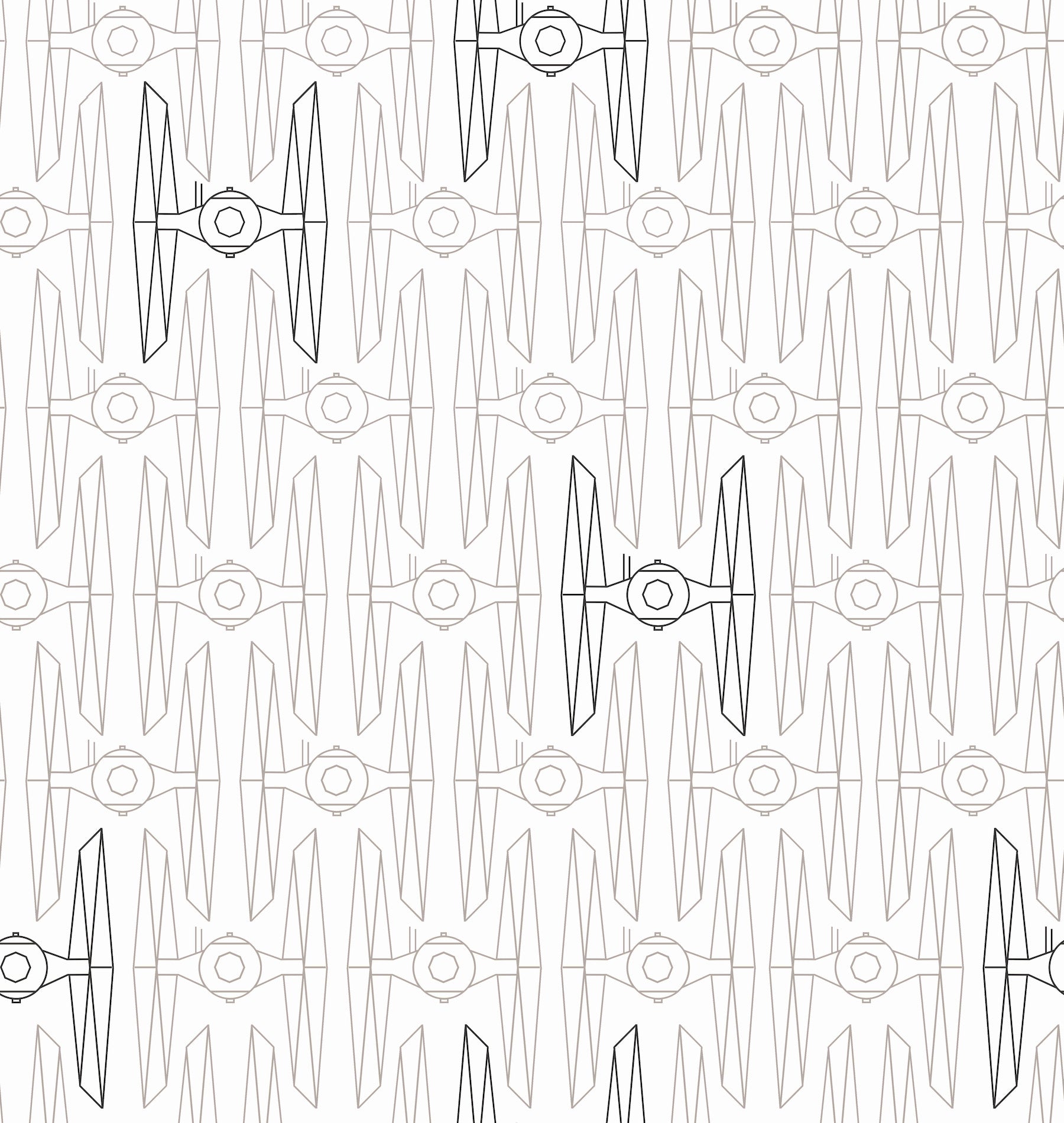 Star Wars Tie Fighter P&S Wallpaper by WallPops