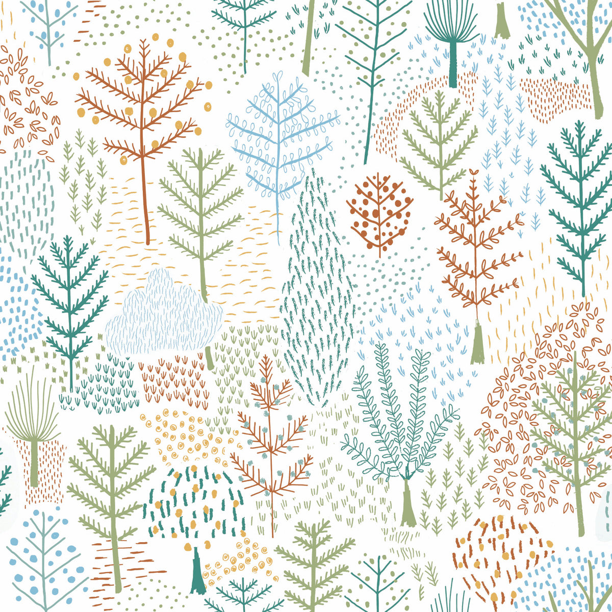 Folklore Trees P&S Wallpaper by WallPops