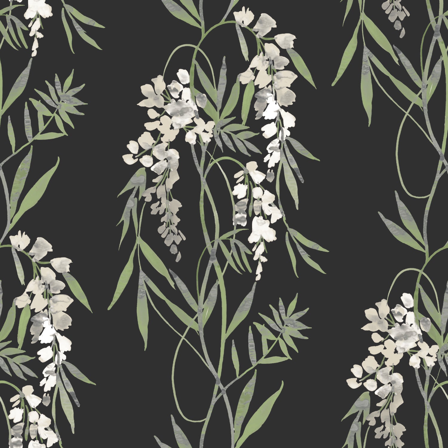 Nouveaux Wisteria P&S Wallpaper by WallPops