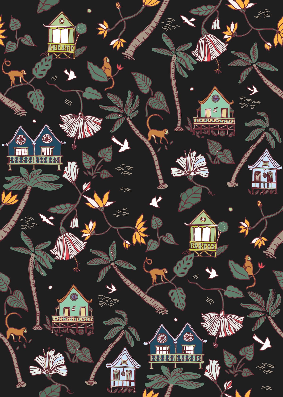 Calypso Jungle P&S Wallpaper by WallPops