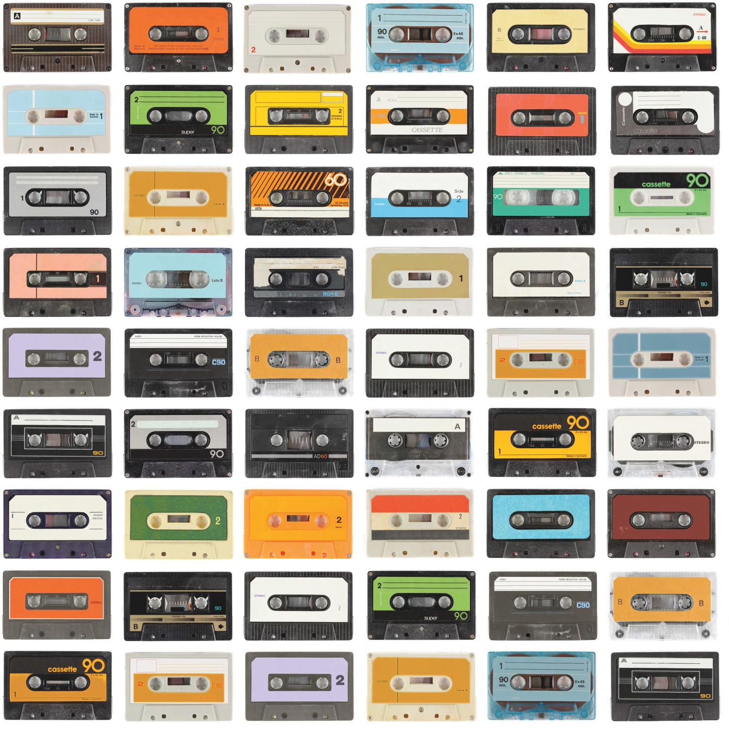 Retro Cassettes P&S Wallpaper by WallPops