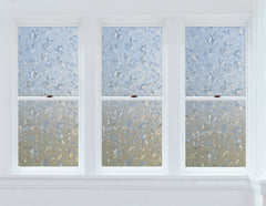Cut Floral Window Film in a room setting