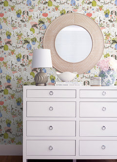 Good Dog P&S Wallpaper in a room setting