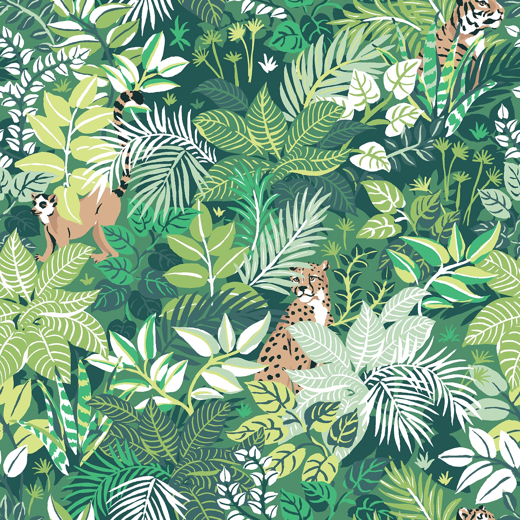 PrintFresh Tropical Oasis Peel and Stick Wallpaper by WallPops