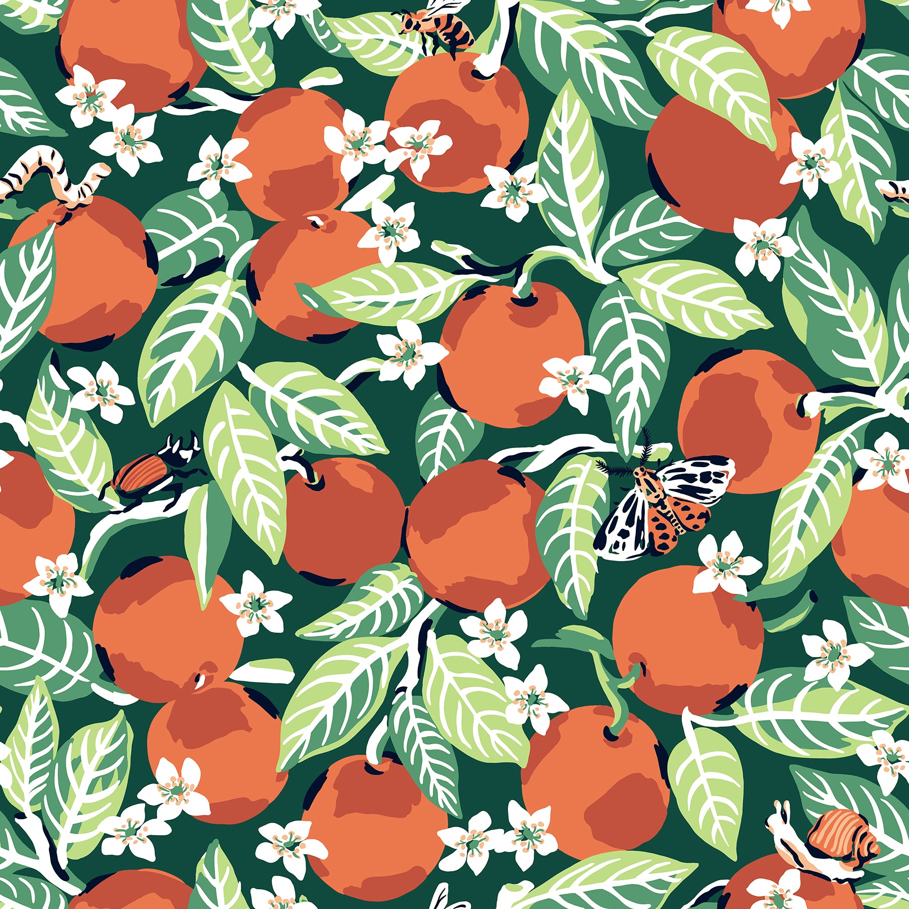 Orange Grove P&S Wallpaper by WallPops