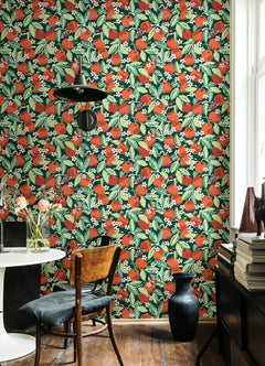 Orange Grove P&S Wallpaper in a room setting