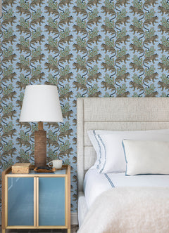PrintFresh Bagheera Peel and Stick Wallpaper in a room setting