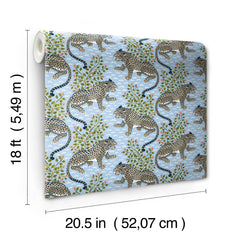 PrintFresh Bagheera Peel and Stick Wallpaper - dimensions