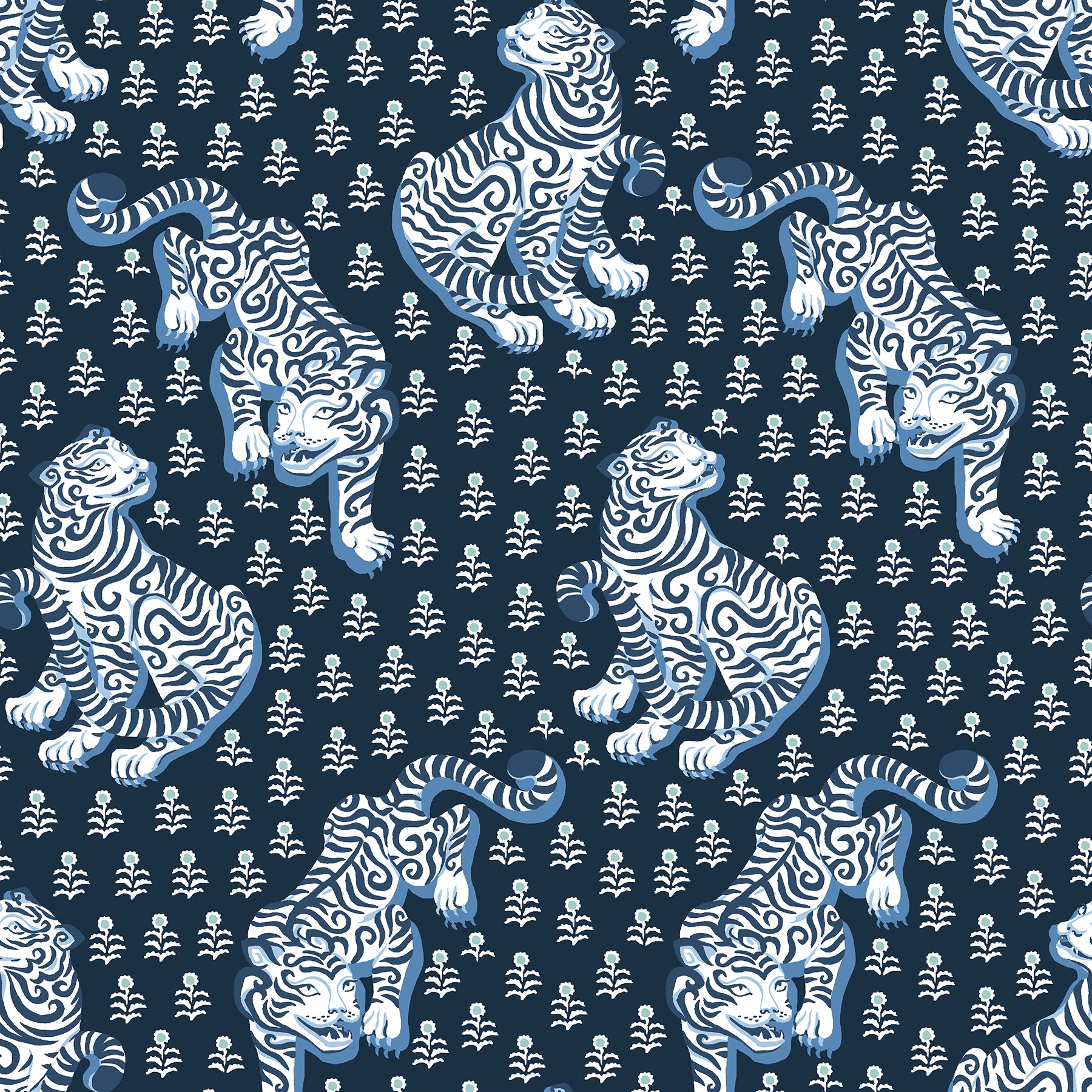 Tiger Queen P&S Wallpaper by WallPops