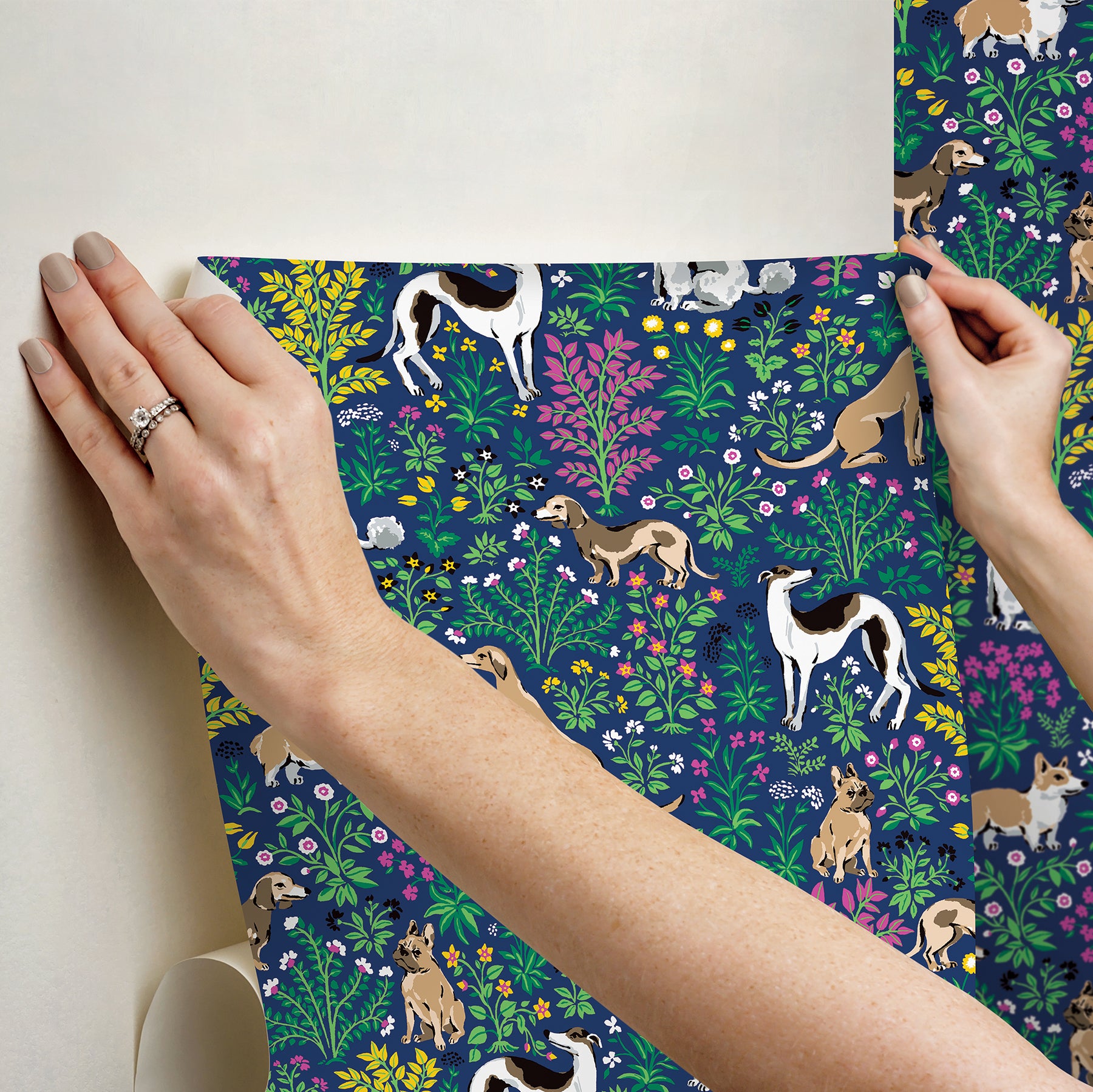 Must Love Dogs P&S Wallpaper - how to stick