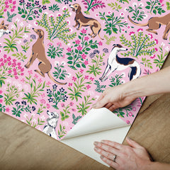 PrintFresh Must Love Dogs Peel and Stick Wallpaper - how to peel
