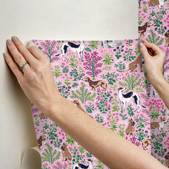 PrintFresh Must Love Dogs Peel and Stick Wallpaper - how to stick