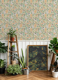 Must Love Dogs P&S Wallpaper in a room setting
