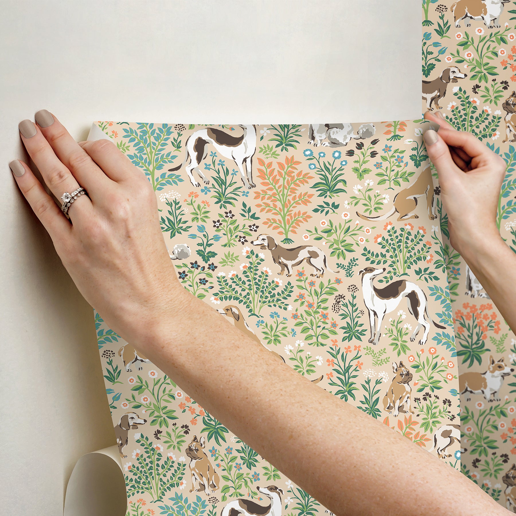 Must Love Dogs P&S Wallpaper - how to stick
