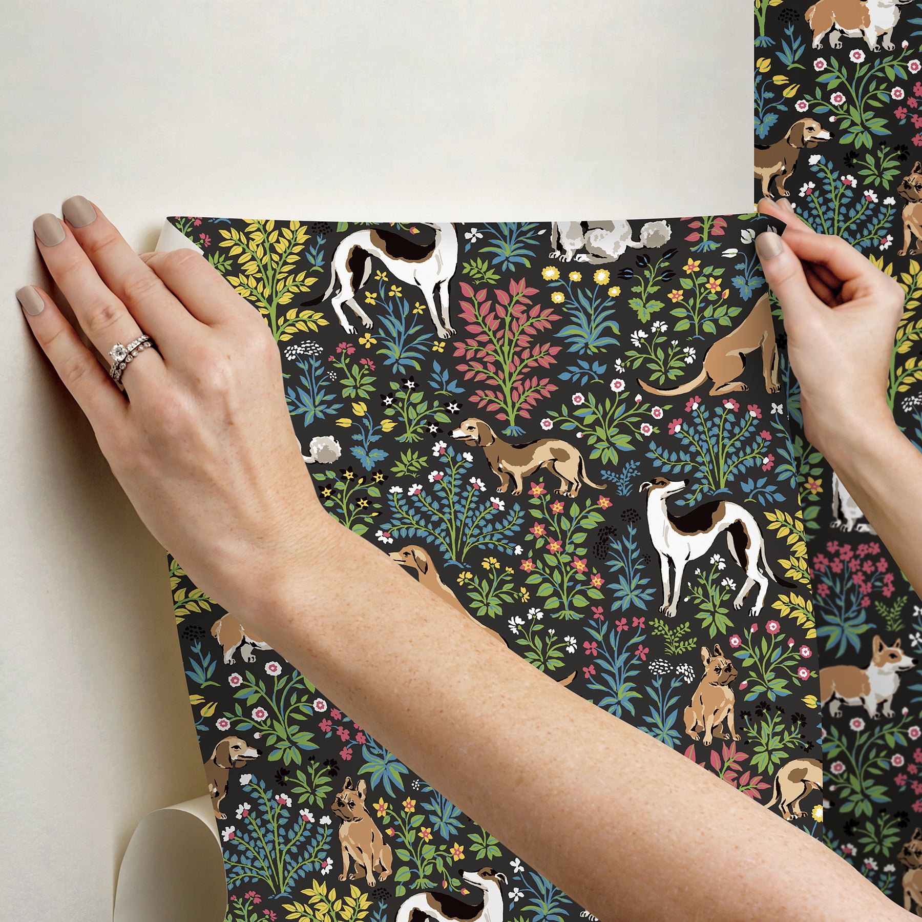 Must Love Dogs P&S Wallpaper - how to stick