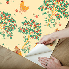 Hen House P&S Wallpaper - how to peel