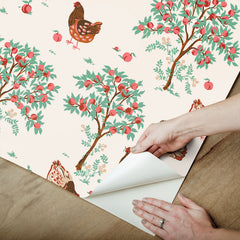 Hen House P&S Wallpaper - how to peel