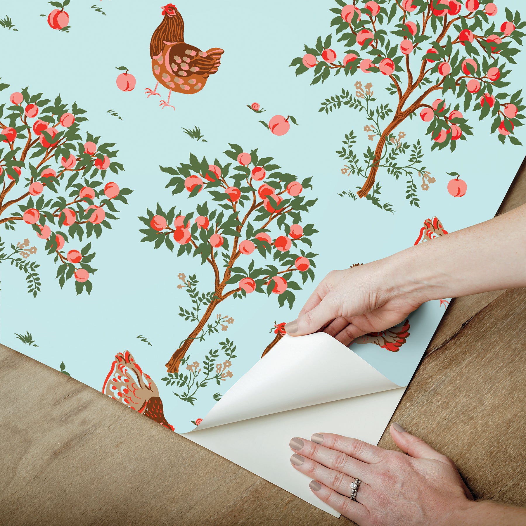 Hen House P&S Wallpaper - how to peel