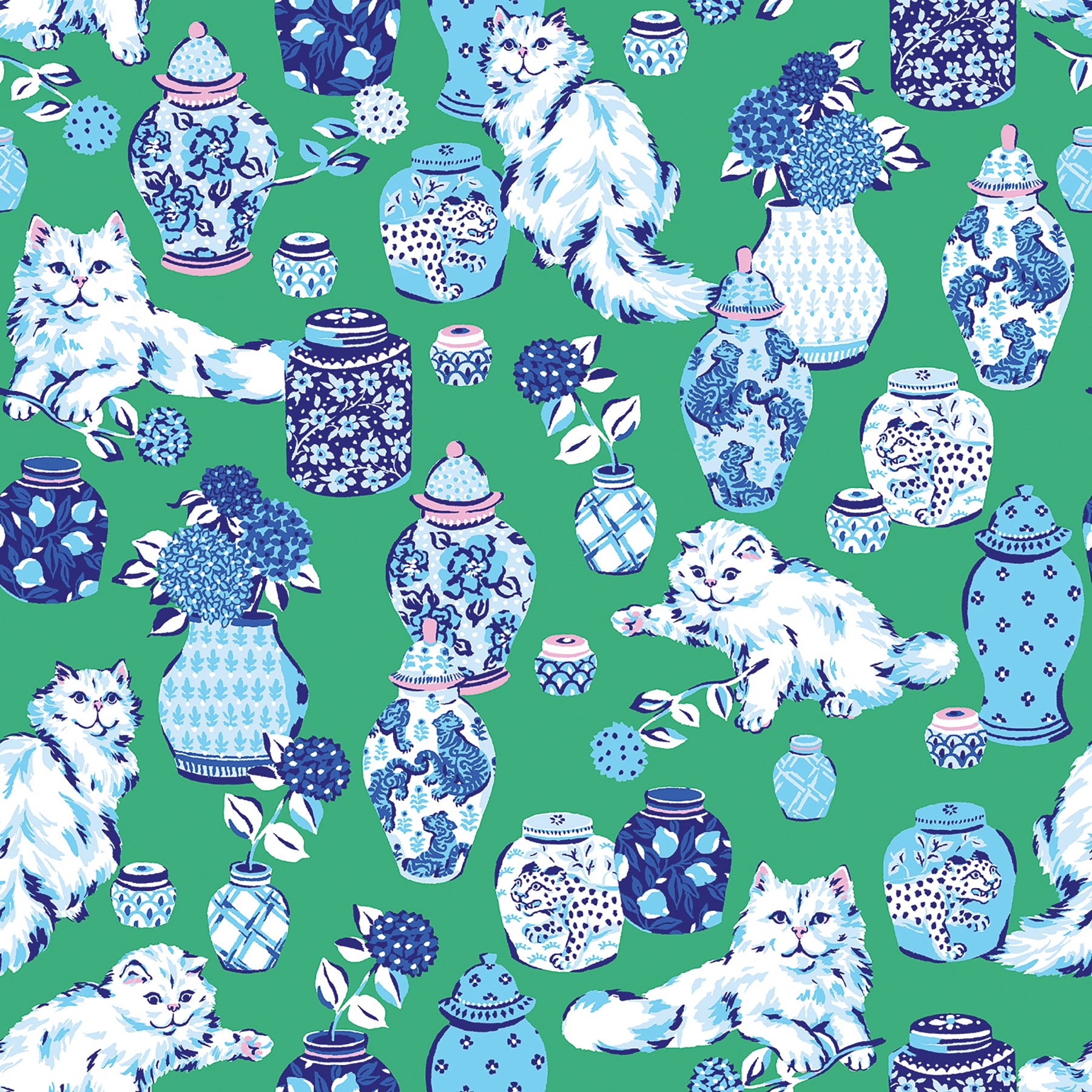 Fancy Cats P&S Wallpaper by WallPops