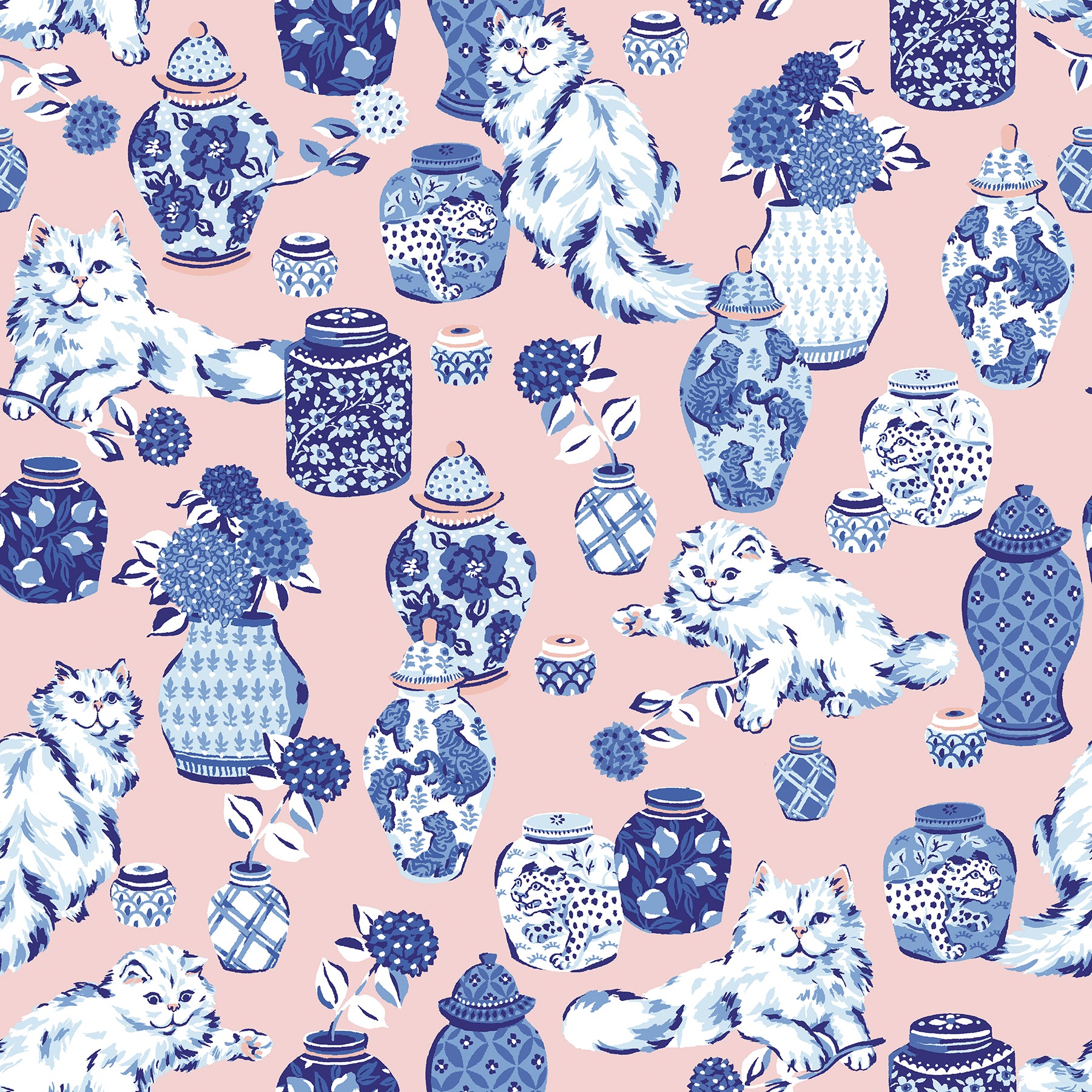 Fancy Cats P&S Wallpaper by WallPops
