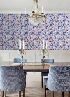 Fancy Cats P&S Wallpaper in a room setting