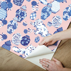Fancy Cats P&S Wallpaper - how to peel