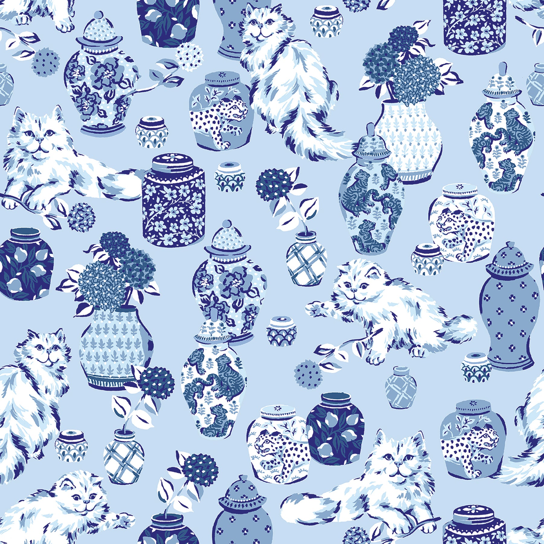 Fancy Cats P&S Wallpaper by WallPops