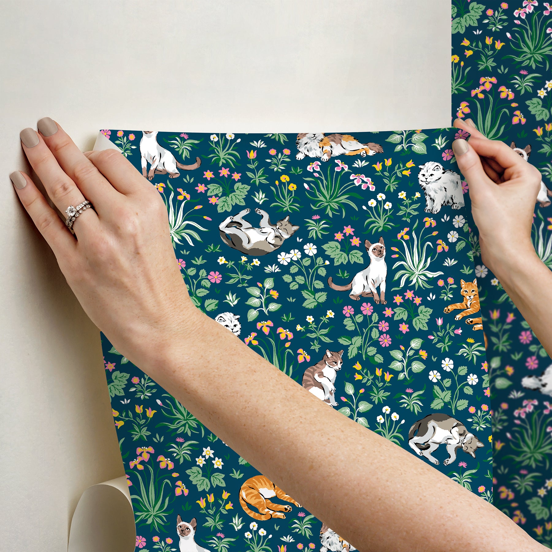 Must Love Cats P&S Wallpaper - how to stick