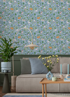 Must Love Cats P&S Wallpaper in a room setting
